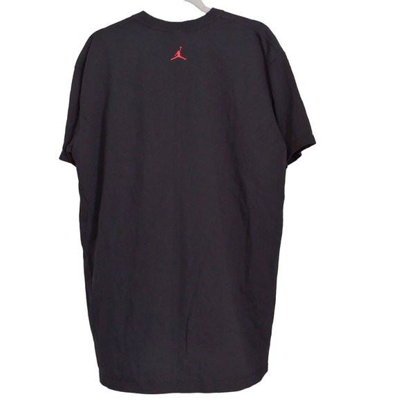 Michael Jordan Air Logo Mens Black T-Shirt XL - Picture 5 of 8